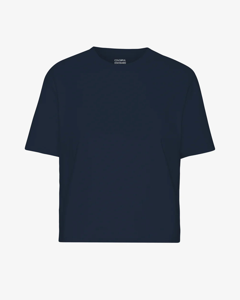 T-shirt court boxy en coton bio - Navy Blue (Organic Boxy Crop Tee)