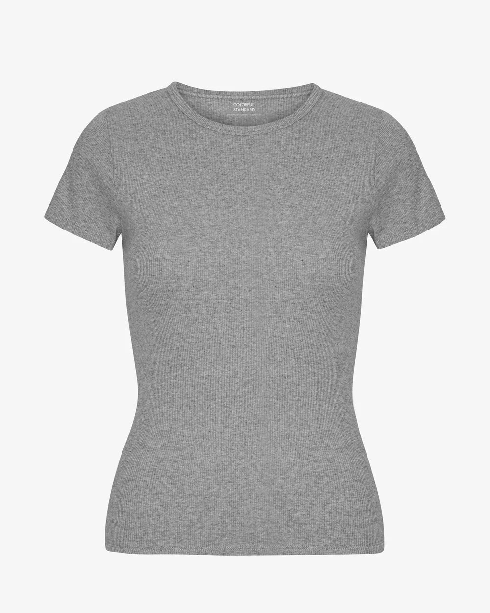 T-shirt côtelé en coton bio - Heather Grey (Organic Rib T-Shirt)