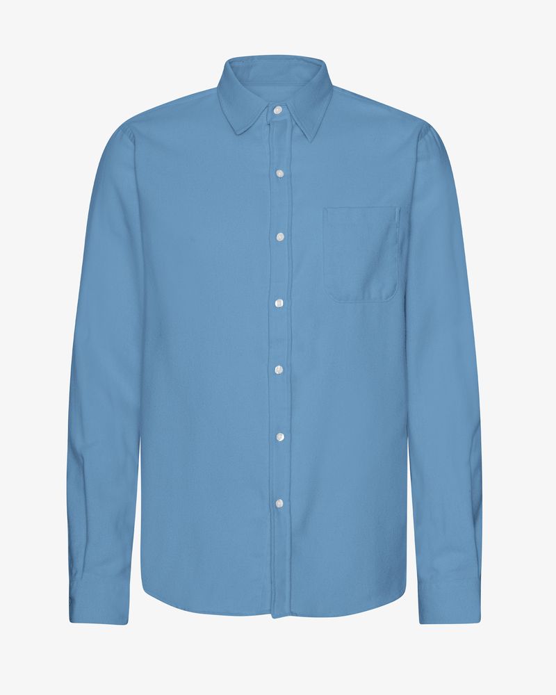 Chemise flanelle en coton bio - Seaside Blue (Organic Flannel Shirt)