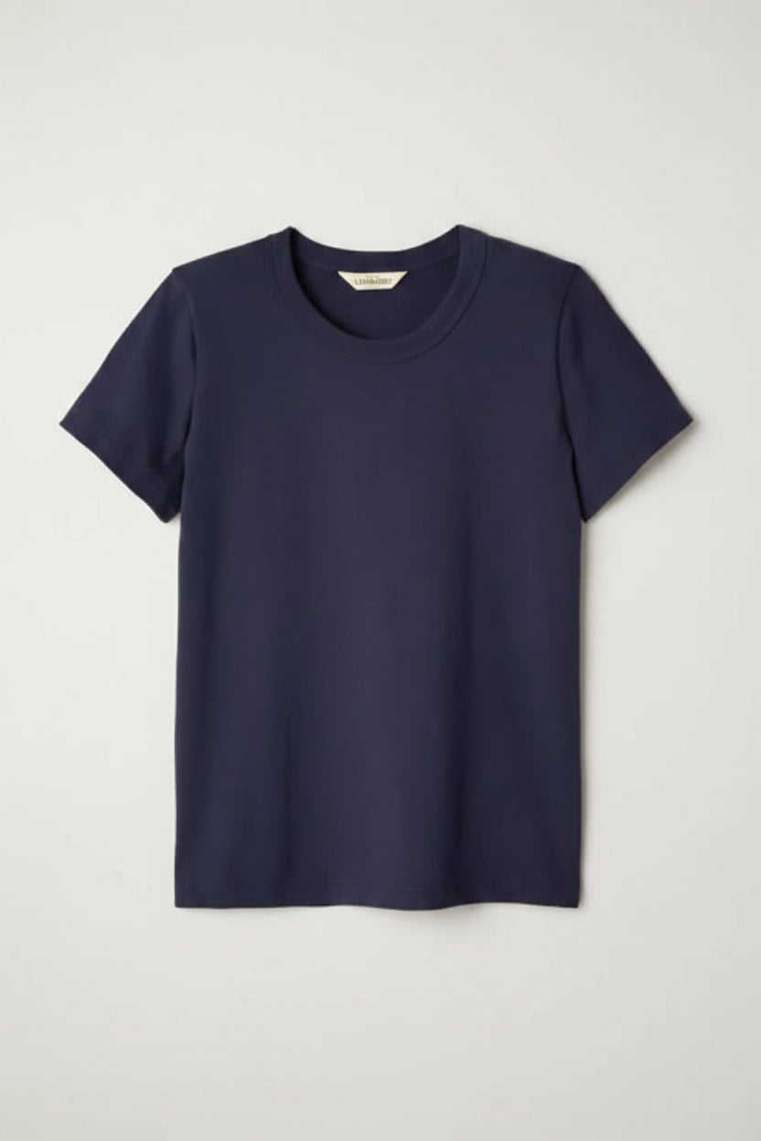T-shirt Gaby en coton bio - Bleu marine