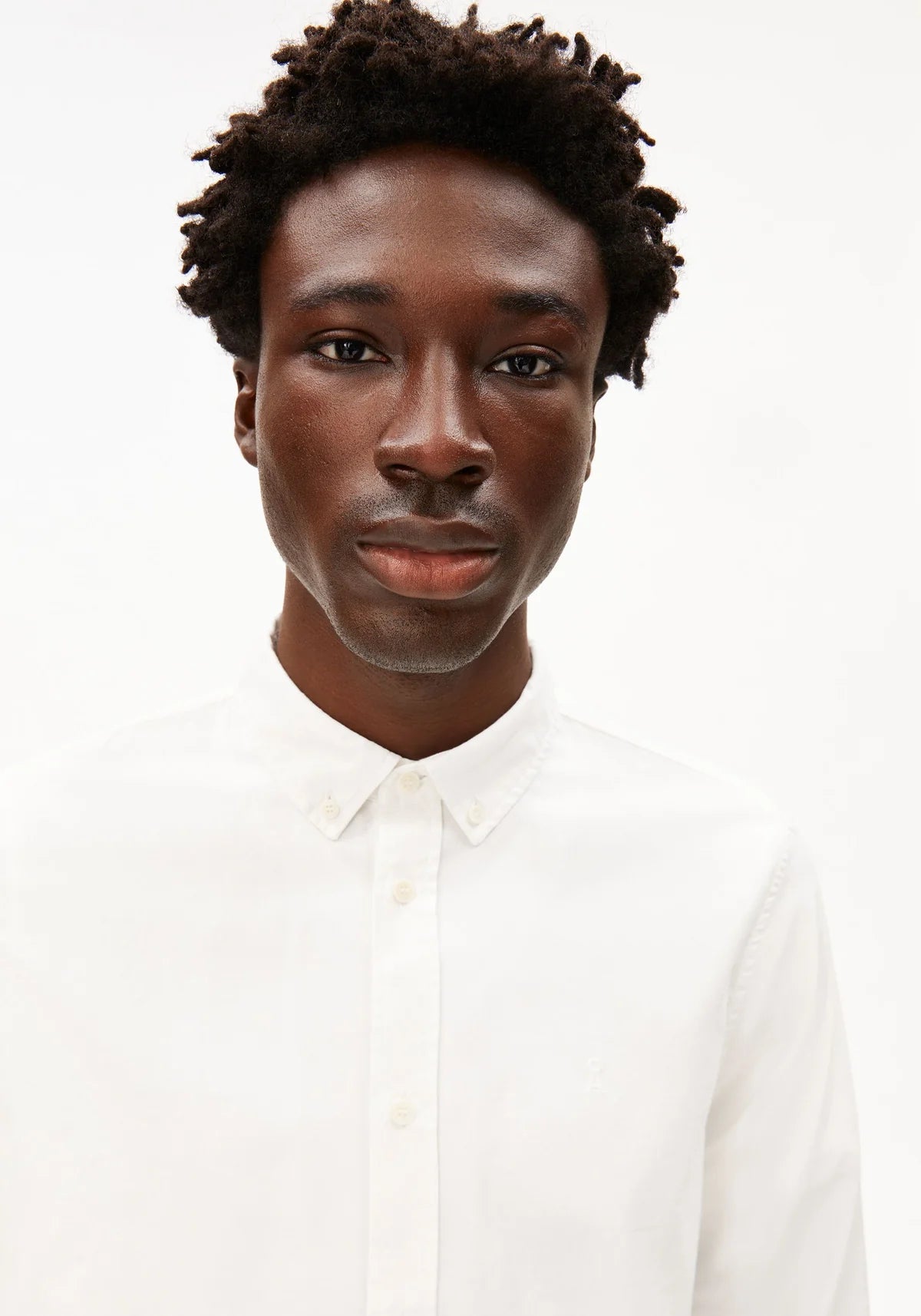 Chemise manches longues en coton bio - White (QUAASA LONGSLEEVE SHIRT)