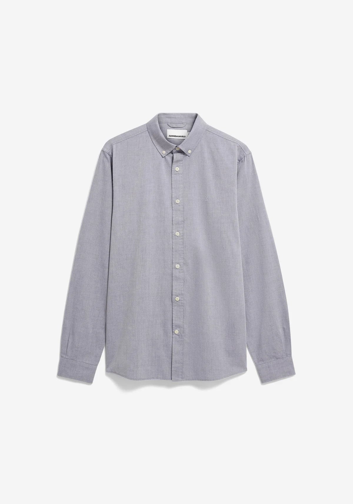 Chemise manches longues en coton bio - Tinted Navy (QUAASA LONGSLEEVE SHIRT)