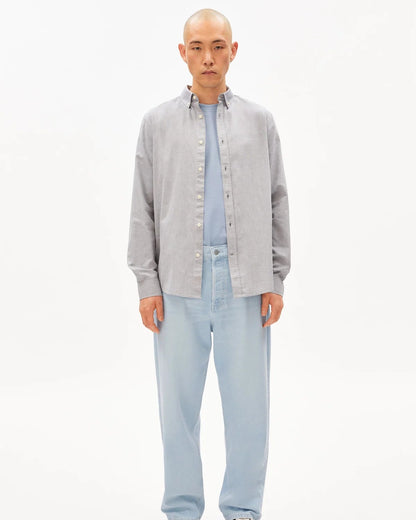 Chemise manches longues en coton bio - Tinted Navy (QUAASA LONGSLEEVE SHIRT)