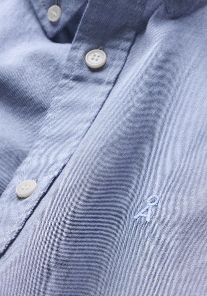 Chemise manches longues en coton bio - Tinted Navy (QUAASA LONGSLEEVE SHIRT)
