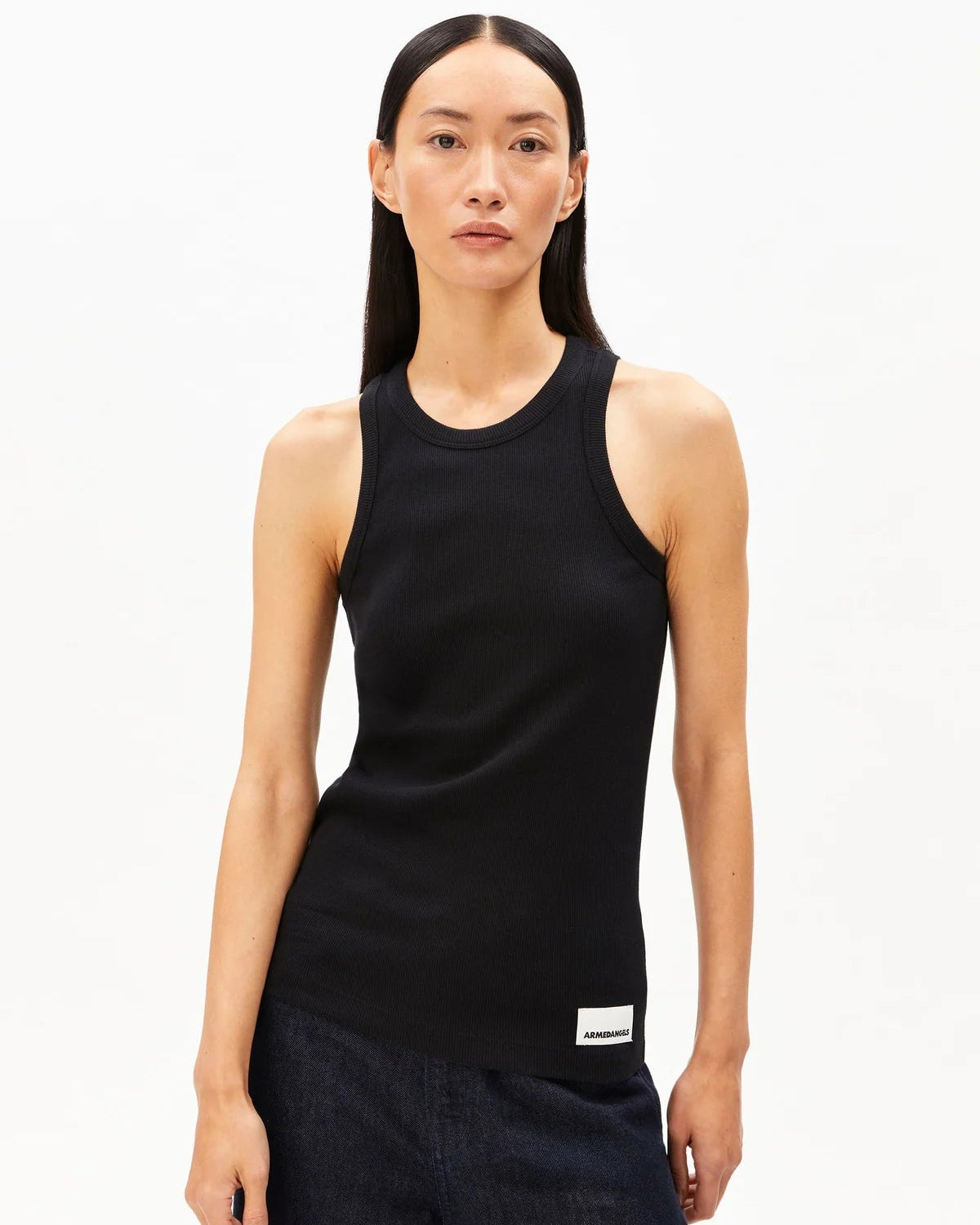 Débardeur en coton bio - Black (KANITAA TOP)