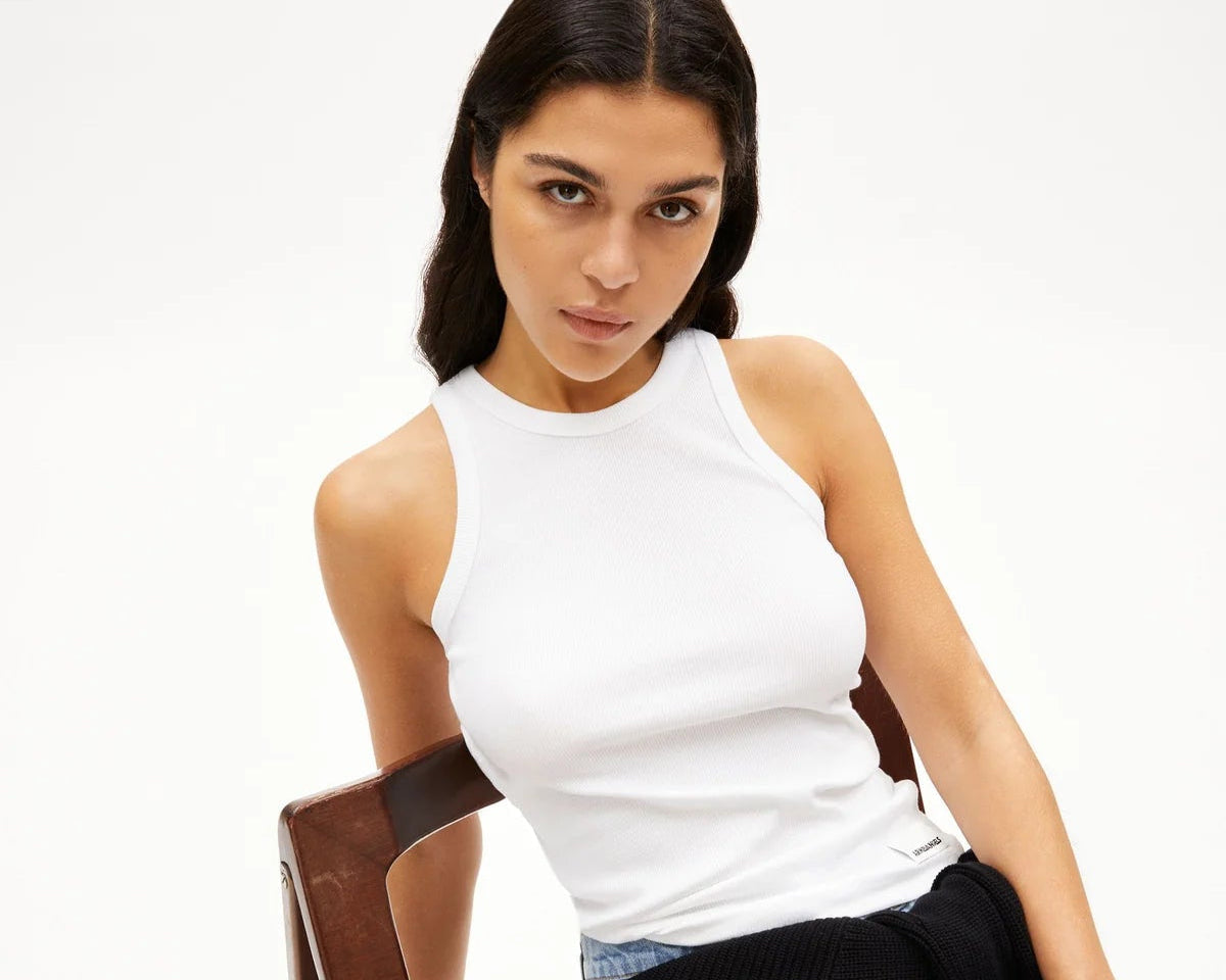 Débardeur en coton bio - White (KANITAA TOP)