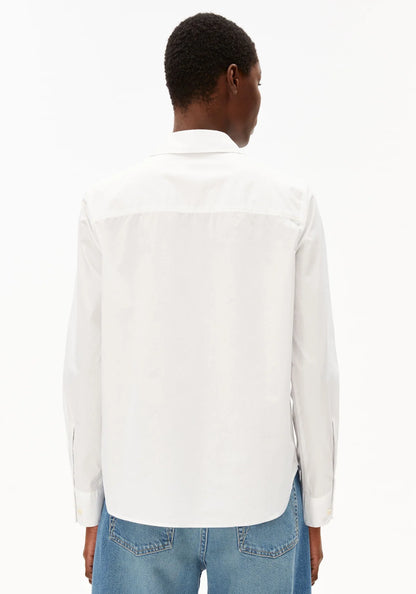 Blouse manches longues en coton bio - White (LOUILAA)