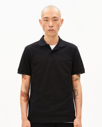 Polo en coton bio - Black (MAARIO POLOSHIRT)
