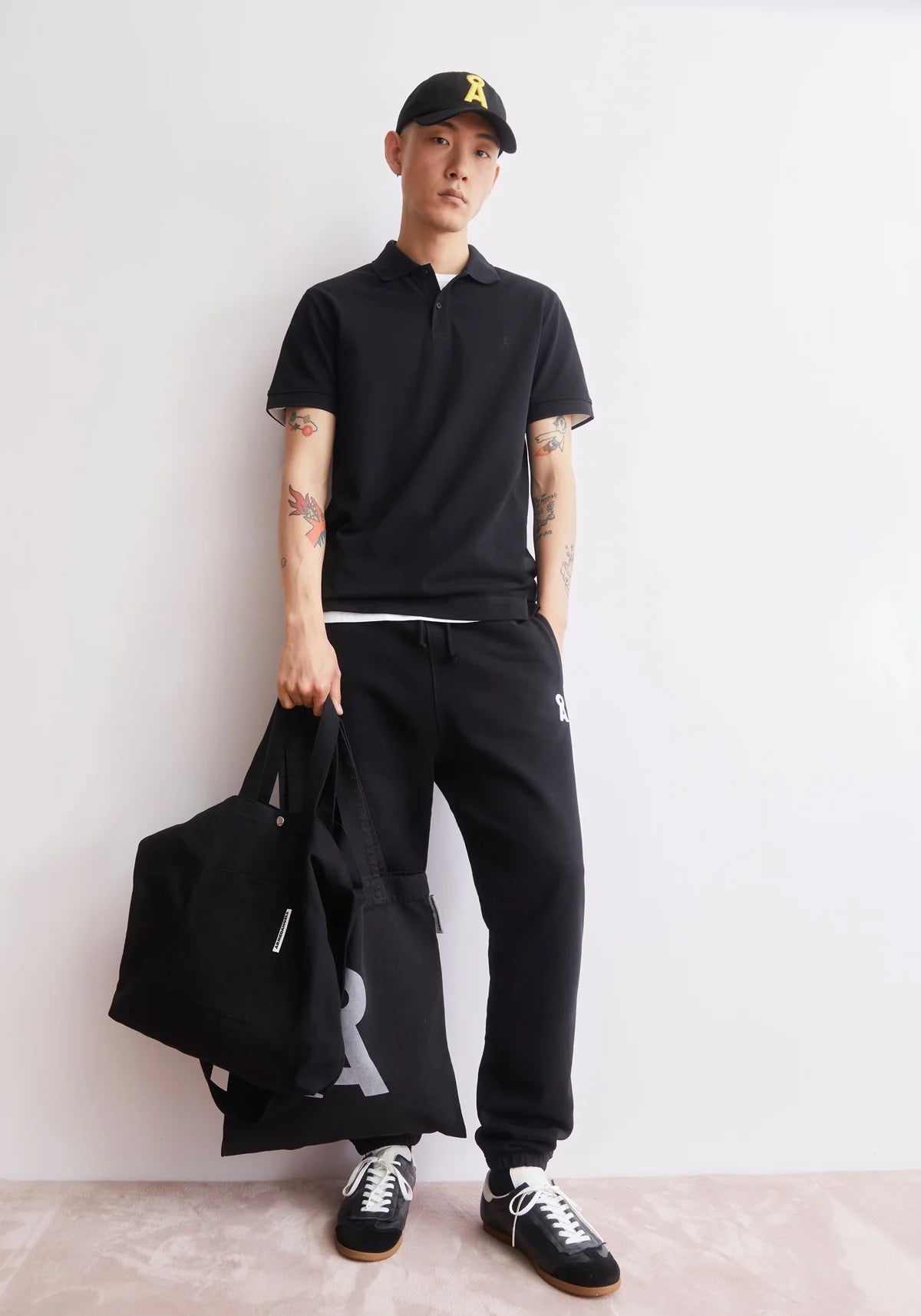 Polo en coton bio - Black (MAARIO POLOSHIRT)