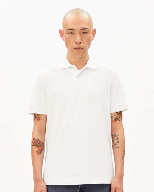 Polo en coton bio - White (MAARIO POLOSHIRT)