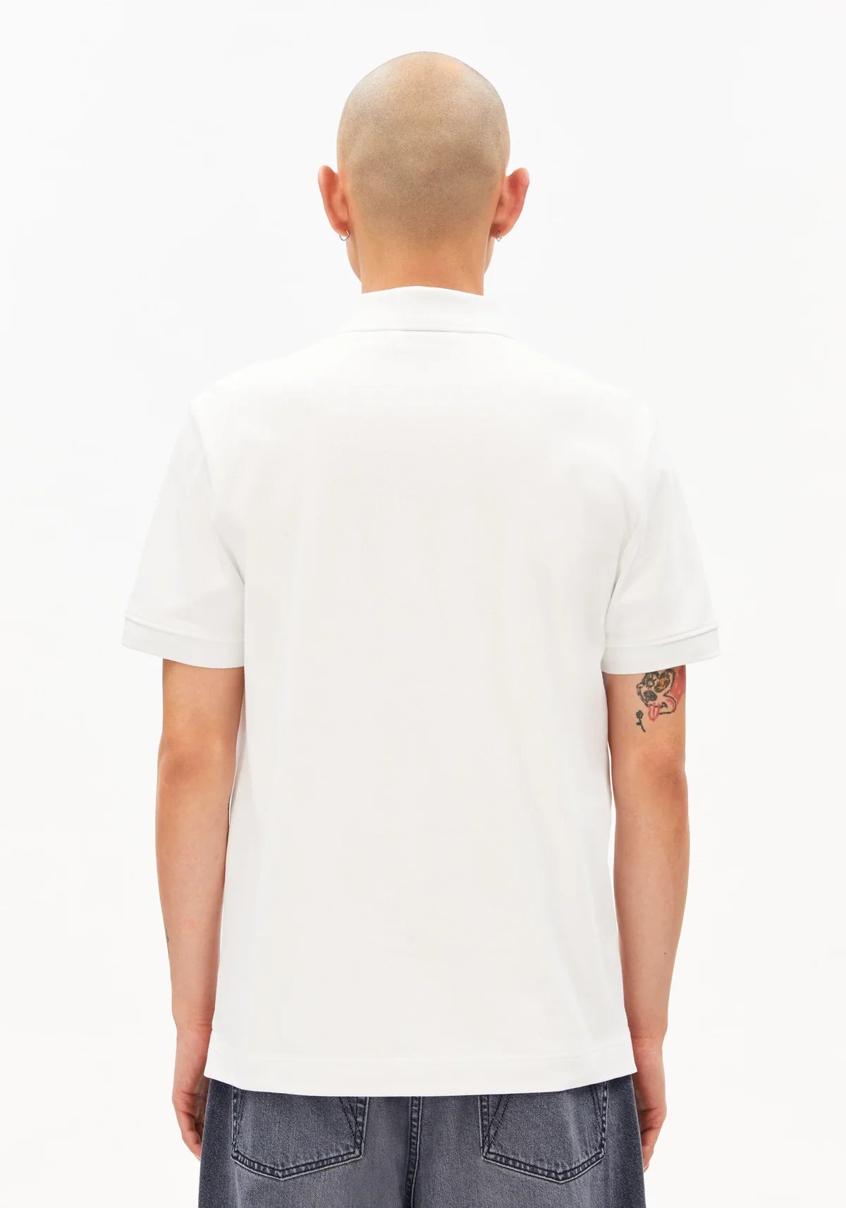 Polo en coton bio - White (MAARIO POLOSHIRT)