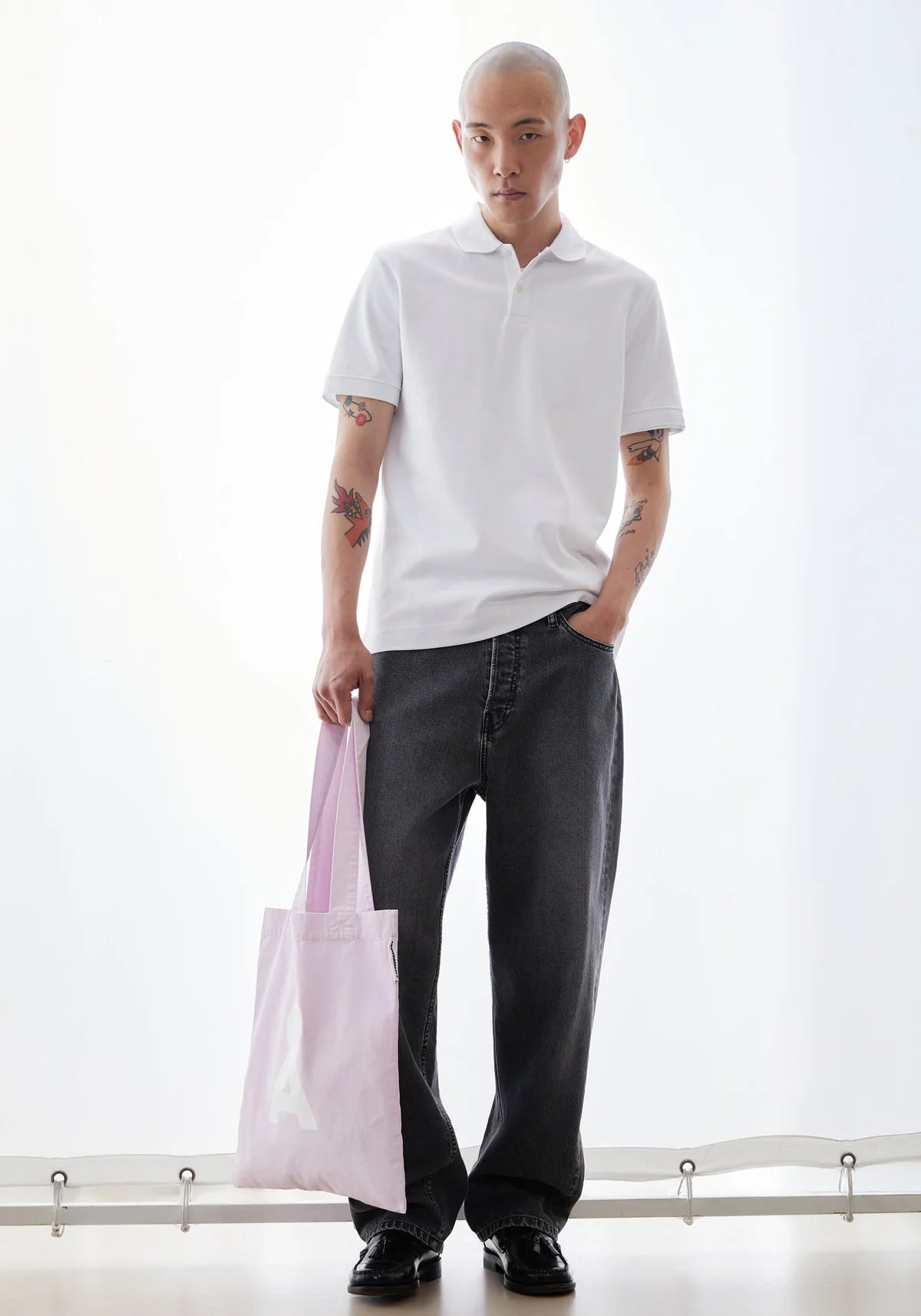 Polo en coton bio - White (MAARIO POLOSHIRT)