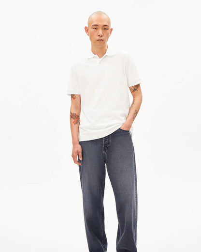 Polo en coton bio - White (MAARIO POLOSHIRT)