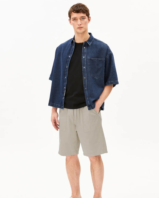 Short en coton bio & lin - Sandstone (COTTON LINO SHORT)
