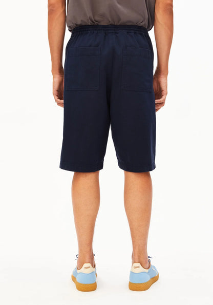 Short en coton bio & lin - Tinted Navy (COTTON LINO SHORT)