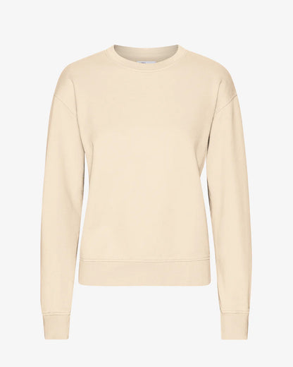Sweatshirt col rond classique en coton bio - Ivory White (Women Classic Organic Crew)