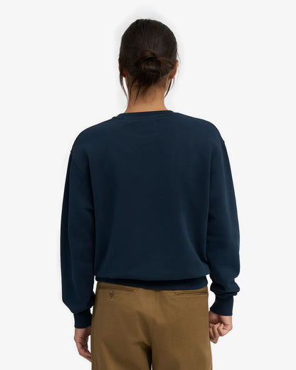 Sweatshirt col rond classique en coton bio - Navy Blue (Women Classic Organic Crew)