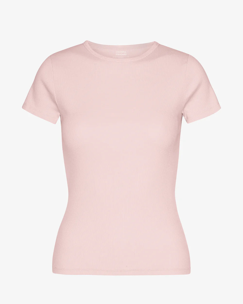 T-shirt côtelé en coton bio - Faded Pink (Organic Rib T-Shirt)