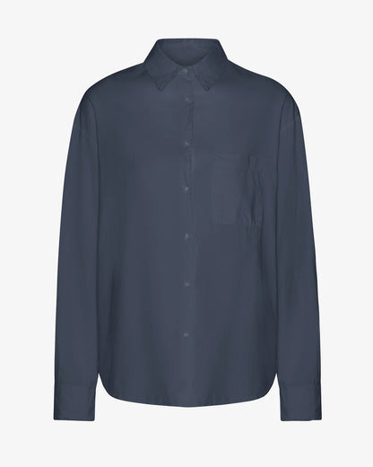 Chemise oversized en coton bio - Petrol Blue (Organic Oversized Shirt)