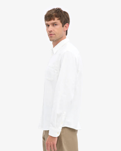 Chemise flanelle en coton bio - Optical White (Organic Flannel Shirt)