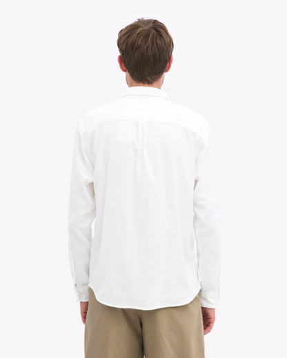 Chemise flanelle en coton bio - Optical White (Organic Flannel Shirt)