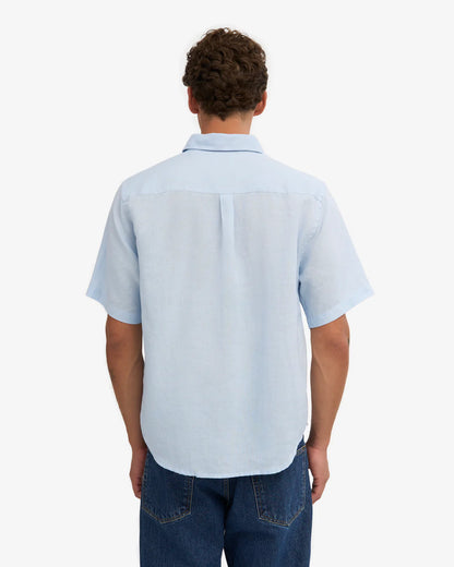 Chemise en lin manches courtes - Polar Blue (Linen SS Shirt)