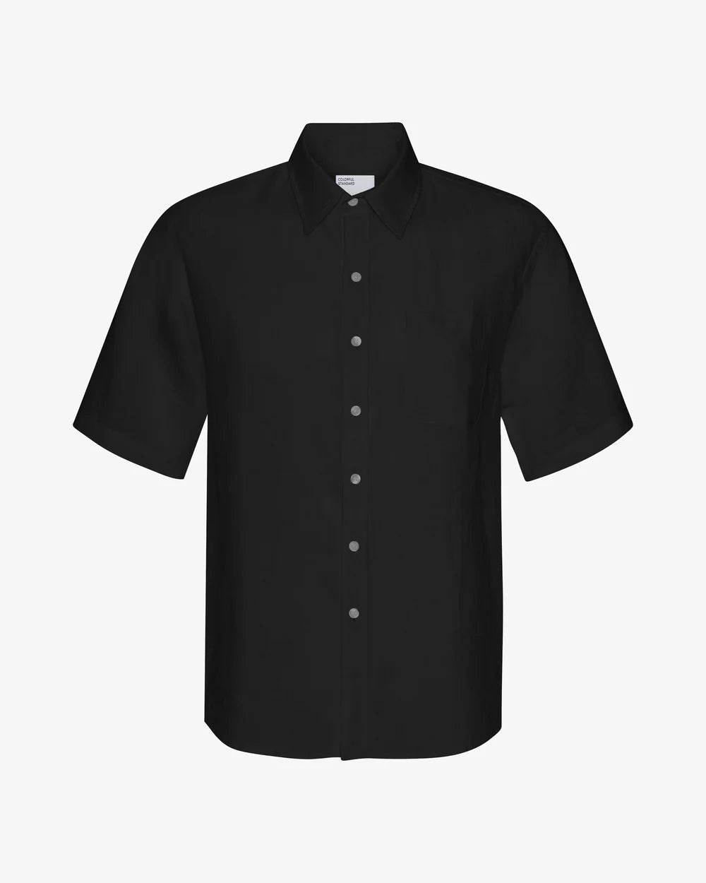 Chemise en lin manches courtes - Deep Black (Linen SS Shirt)