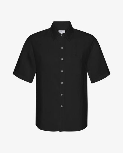 Chemise en lin manches courtes - Deep Black (Linen SS Shirt)
