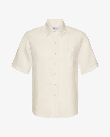 Chemise en lin manches courtes - Ivory White (Linen SS Shirt)