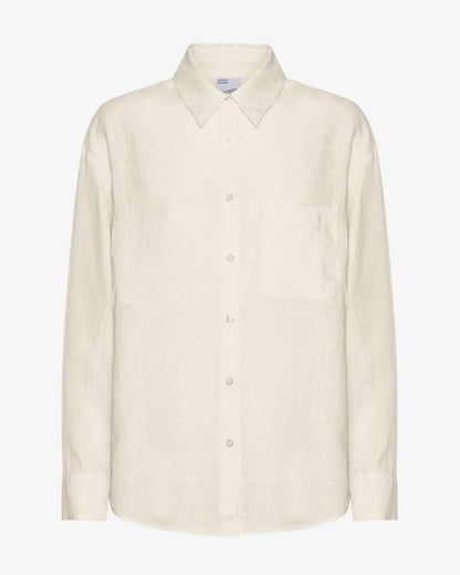 Chemise oversized en lin - Ivory White (Linen Oversized Shirt)