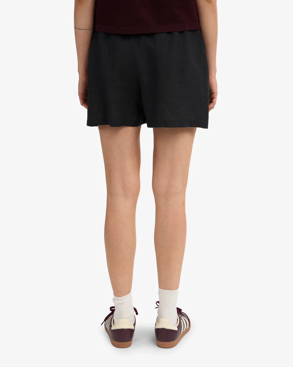 Short en lin - Deep Black (Linen Shorts)