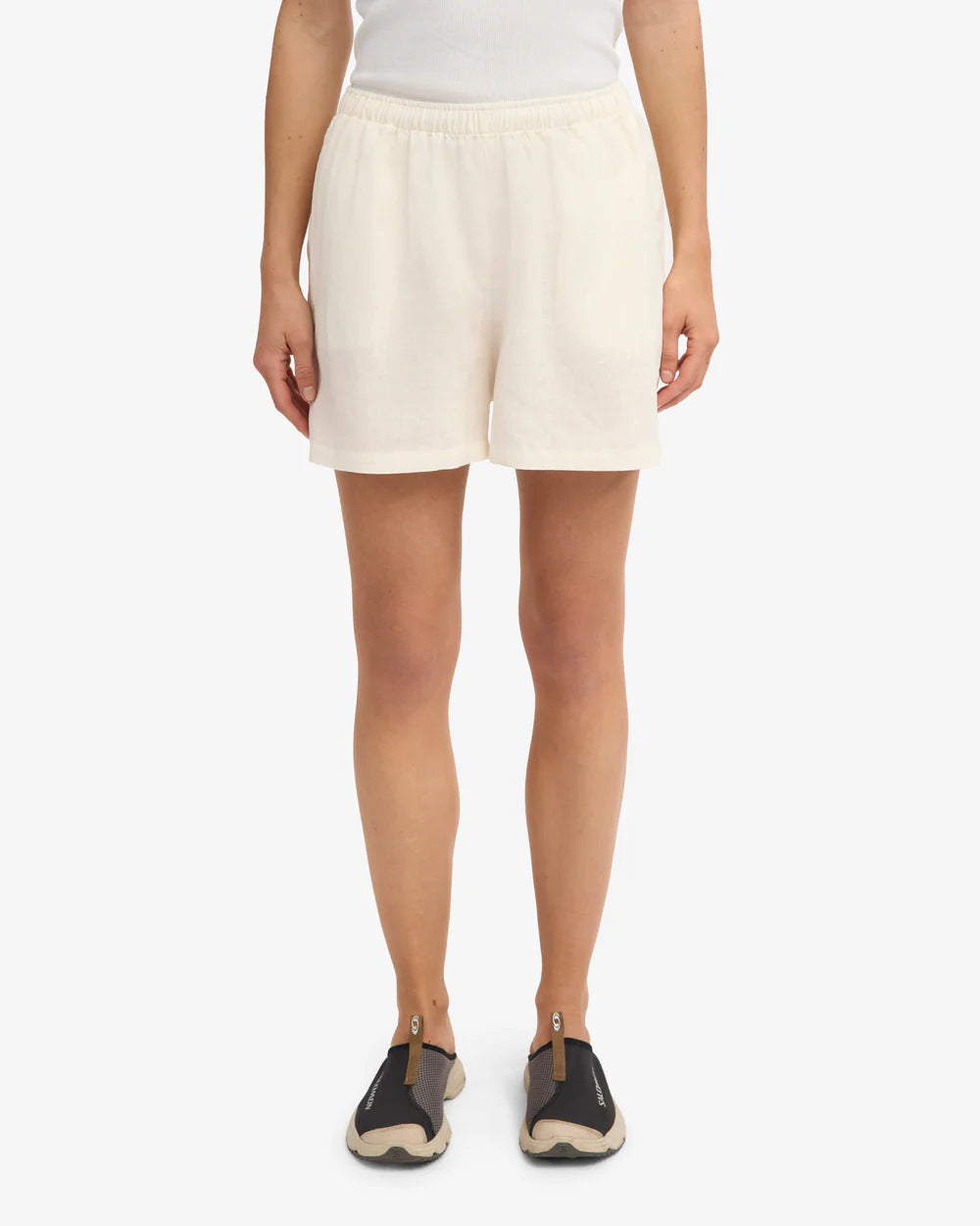 Short en lin - Ivory White (Linen Shorts)