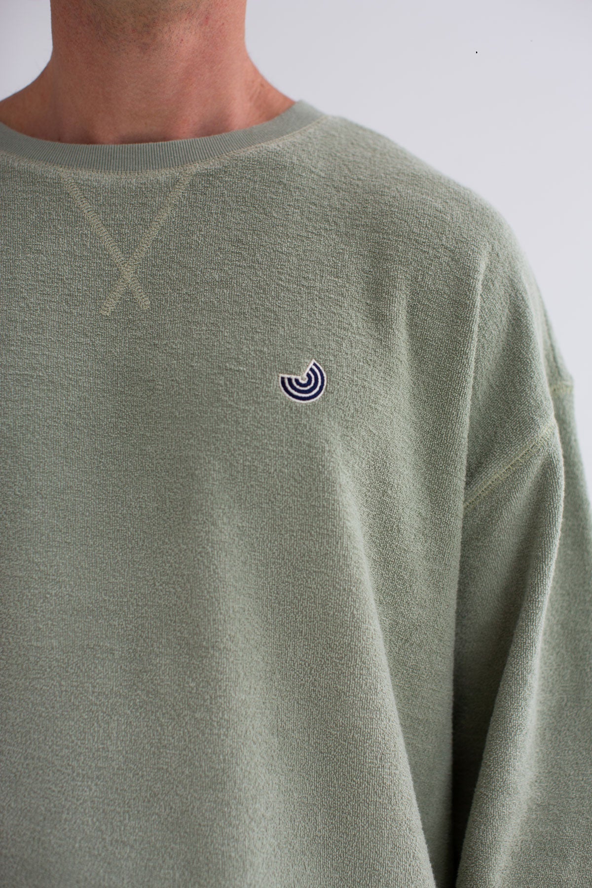 Sweatshirt en coton bio - Light Green (KILDA)
