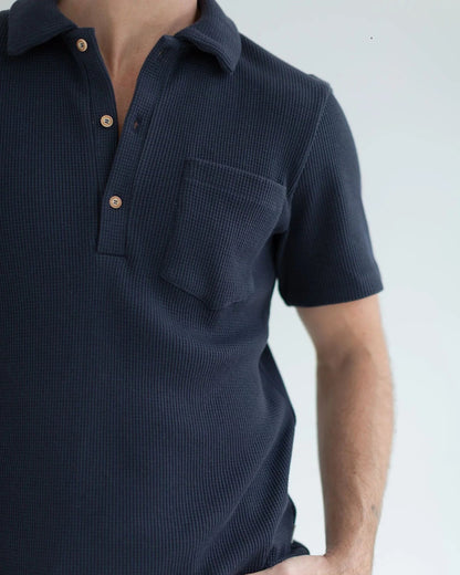 Polo en coton bio - Dark Navy (CANNING)