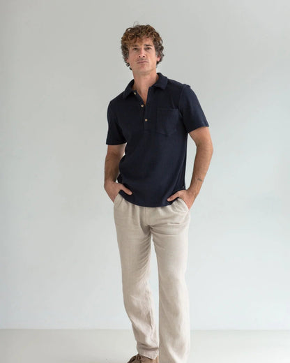 Polo en coton bio - Dark Navy (CANNING)