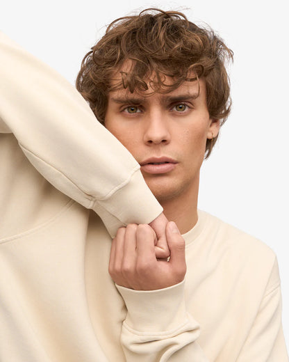 Sweatshirt col rond classique en coton bio - Ivory White (Classic Organic Crew)