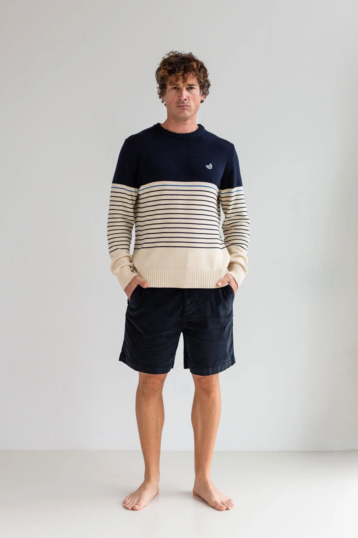 Short en coton bio - Dark Navy (KABAK)