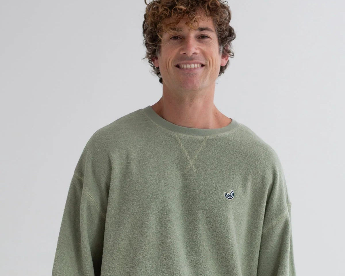 Sweatshirt en coton bio - Light Green (KILDA)