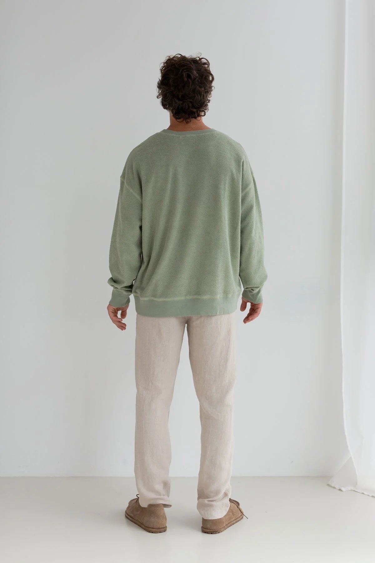 Sweatshirt en coton bio - Light Green (KILDA)