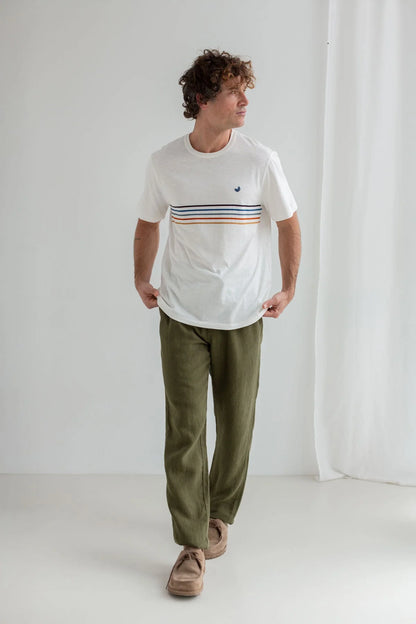 Pantalon en lin - Codium Green (KOTOMO)