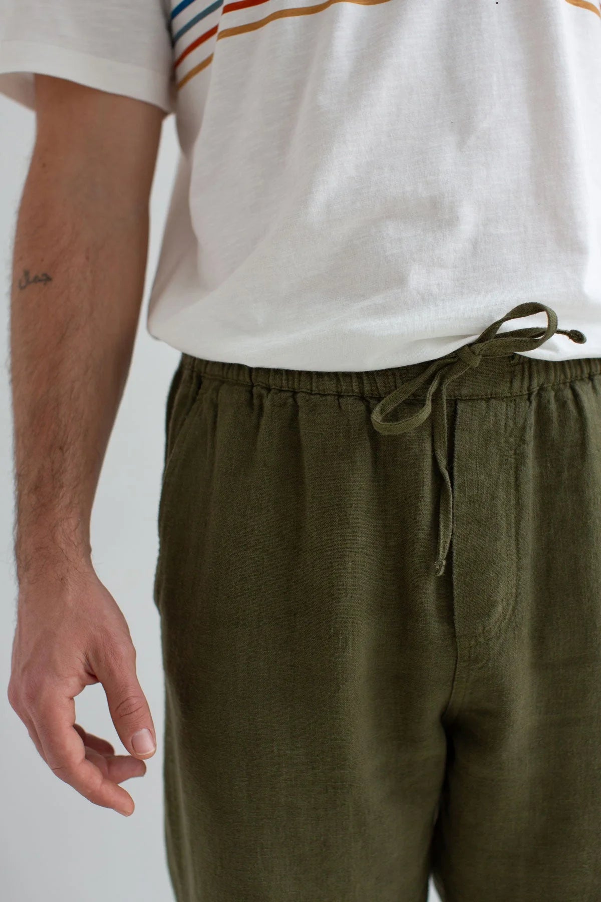 Pantalon en lin - Codium Green (KOTOMO)
