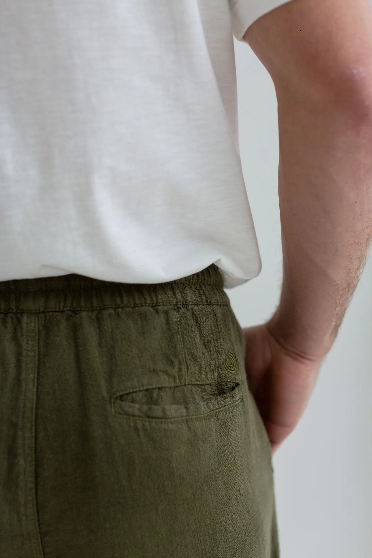 Pantalon en lin - Codium Green (KOTOMO)
