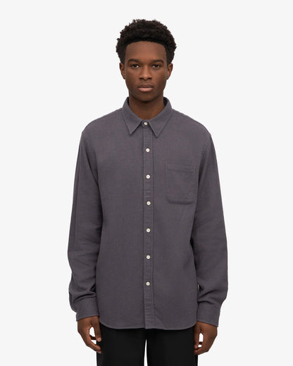 Chemise flanelle en coton bio - Lava Grey (Organic Flannel Shirt)