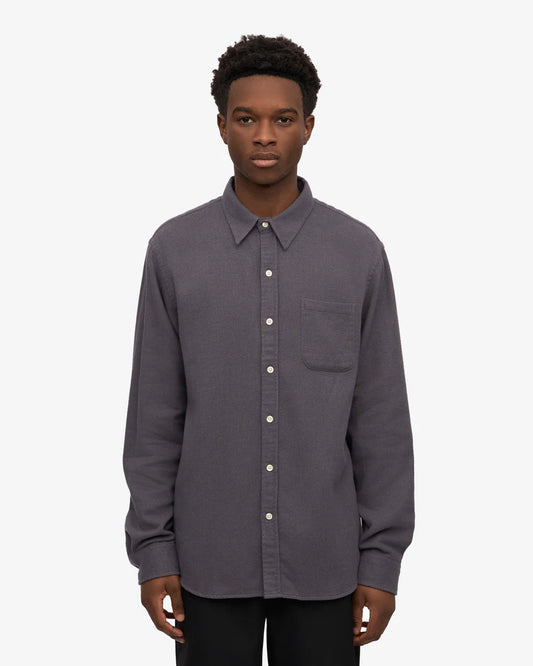 Chemise flanelle en coton bio - Lava Grey (Organic Flannel Shirt)