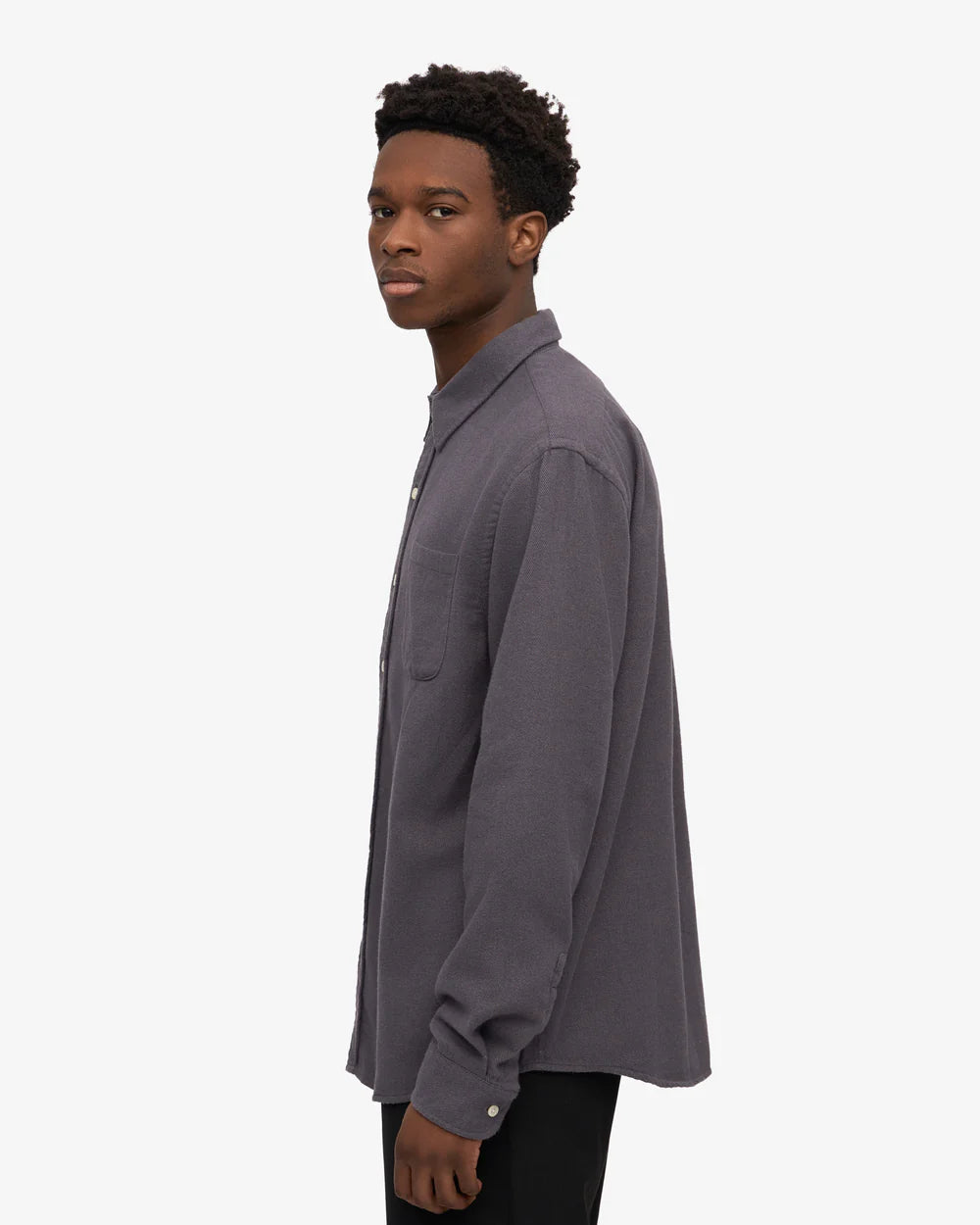 Chemise flanelle en coton bio - Lava Grey (Organic Flannel Shirt)