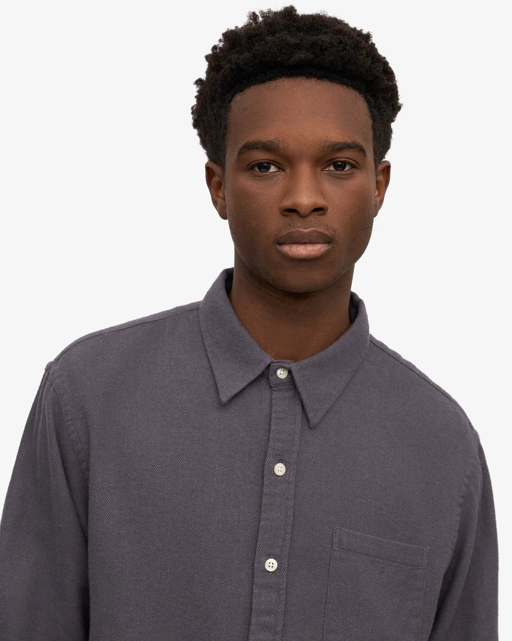 Chemise flanelle en coton bio - Lava Grey (Organic Flannel Shirt)