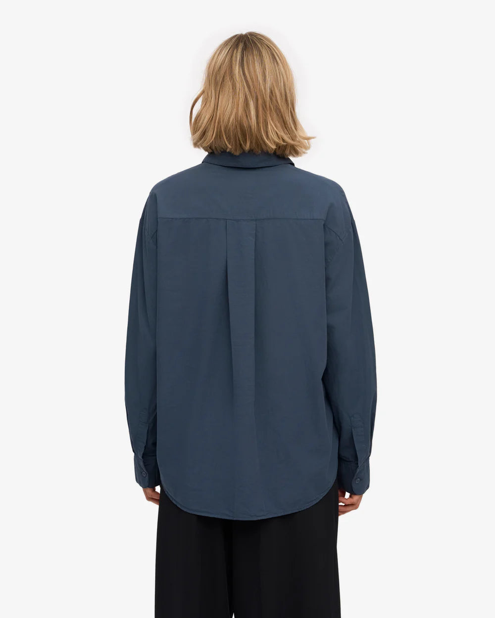 Chemise oversized en coton bio - Petrol Blue (Organic Oversized Shirt)