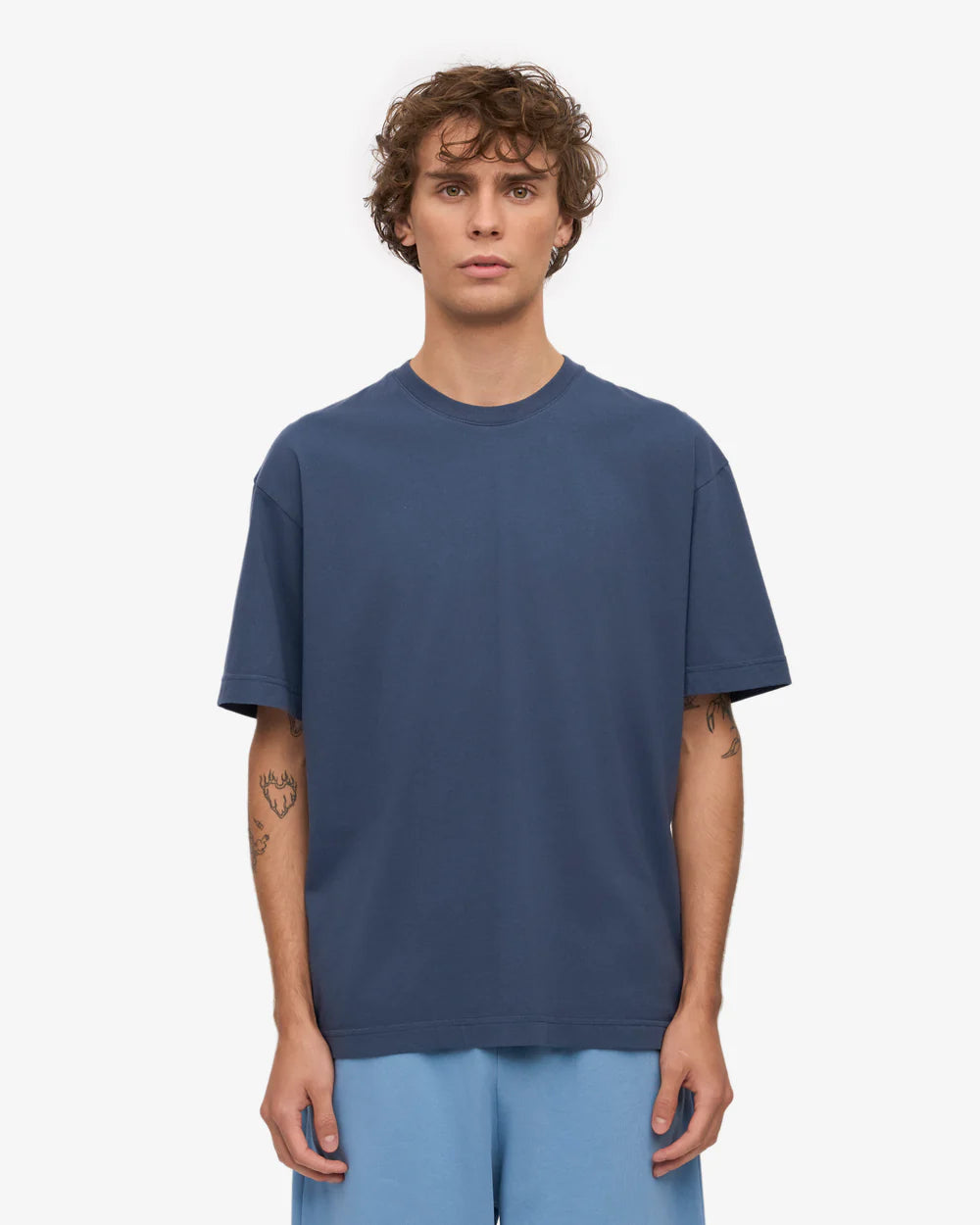 T-shirt oversized en coton bio - Petrol Blue (Oversized Organic T-Shirt)