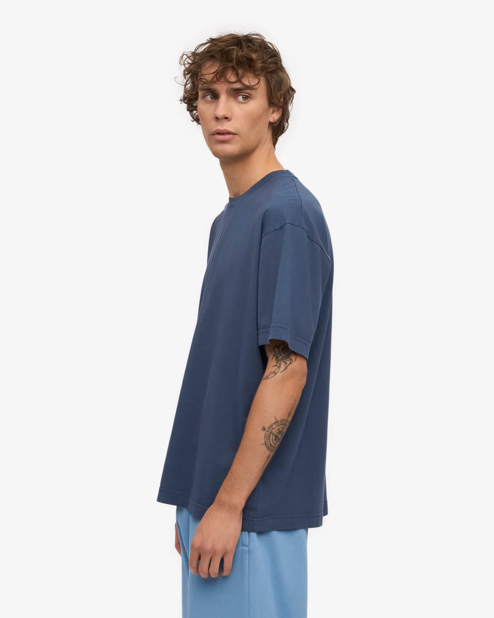 T-shirt oversized en coton bio - Petrol Blue (Oversized Organic T-Shirt)