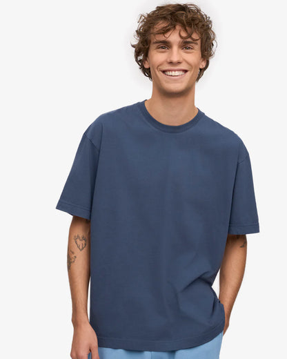 T-shirt oversized en coton bio - Petrol Blue (Oversized Organic T-Shirt)